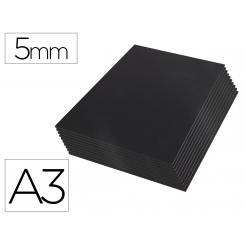 Carton pluma LIDERPAPEL negro doble cara DIN A3 espesor 5 mm
