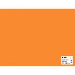 Cartulina APLI  170G 50X65 25H Naranja Fluorescente