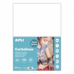 Cartulina APLI  170G A4 50H Blanco