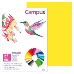 Cartulina Campus A4 180G Amarillo canario