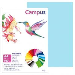 Cartulina Campus A4 180G Azul celeste
