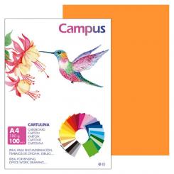 Cartulina Campus A4 180G Naranja