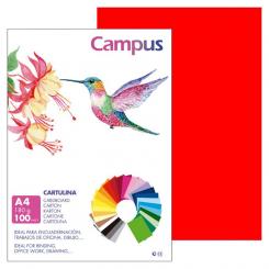 Cartulina Campus A4 180G Tomate