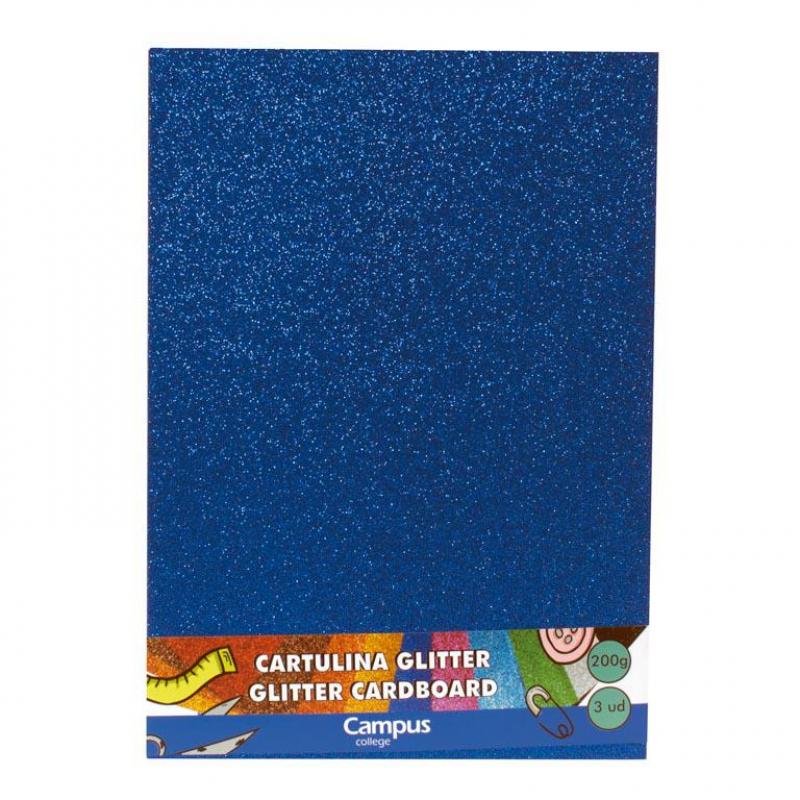 cartulina-campus-a4-glitter-azul-3-uds