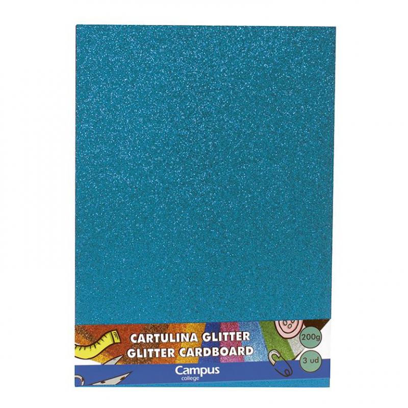 cartulina-campus-a4-glitter-azul-claro-3-uds