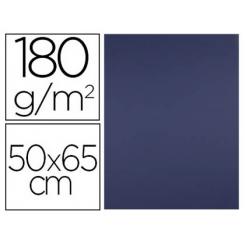Cartulina LIDERPAPEL 50x65 cm 180 gr zafiro paquete de 25 hojas