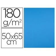 Cartulina LIDERPAPEL 50x65 cm 180g/m2 azul