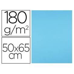 Cartulina LIDERPAPEL 50x65 cm 180g/m2 azul turquesa