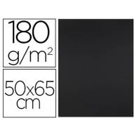 Cartulina LIDERPAPEL 50x65 cm 180g/m2 negro