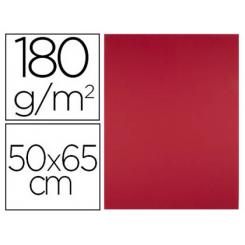 Cartulina LIDERPAPEL 50x65 cm 180g/m2 rojo navidad