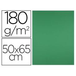 Cartulina LIDERPAPEL 50x65 cm 180g/m2 verde navidad paquete de 25 hojas
