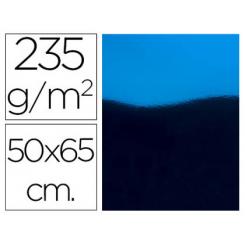 Cartulina LIDERPAPEL 50X65 cm 235gr/m2 Metalizada Azul