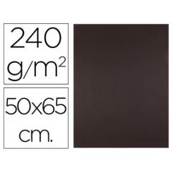 Cartulina LIDERPAPEL 50x65 cm 240 g/m2 marron claro escolar
