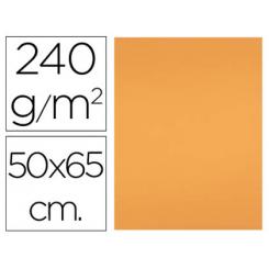 Cartulina LIDERPAPEL 50x65 cm 240 g/m2 nectarina