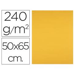 Cartulina LIDERPAPEL 50x65 cm 240 g/m2 oro viejo