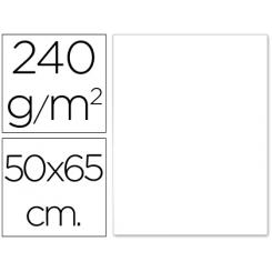 Cartulina LIDERPAPEL 50x65 cm 240g/m2 blanco