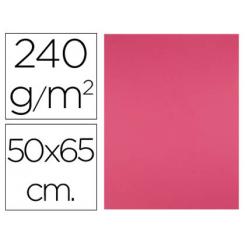 Cartulina LIDERPAPEL 50x65 cm 240g/m2 fucsia
