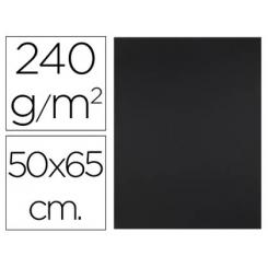 Cartulina LIDERPAPEL 50x65 cm 240g/m2 negro