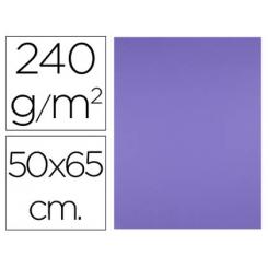 Cartulina LIDERPAPEL 50x65 cm 240g/m2 purpura paquete de 25 hojas
