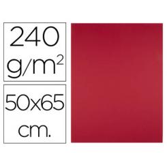 Cartulina LIDERPAPEL 50X65 cm 240gr/m2 Rojo Navidad