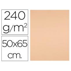 Cartulina LIDERPAPEL 50x65 cm 240g/m2 sepia paquete de 25 hojas