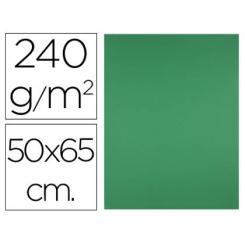 Cartulina LIDERPAPEL 50X65 cm 240gr/m2 Verde Navidad