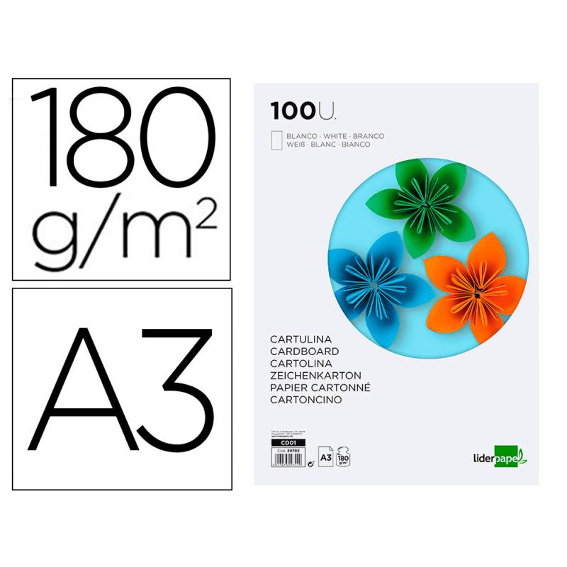 cartulina-liderpapel-a3-180gr-m2-blanco-paquete-de-100-hojas