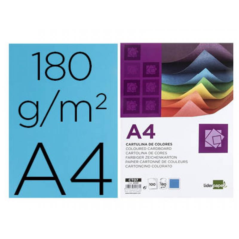cartulina-liderpapel-a4-180gr-m2-azul-paquete-de-100-hojas
