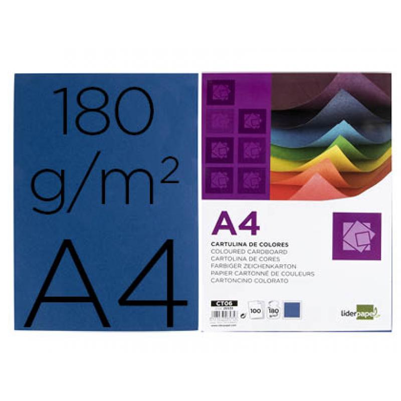 cartulina-liderpapel-a4-180gr-m2-azul-ultramar-paquete-de-100-hojas