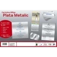 YOSAN Cartulina Metal.32X45 Plata Brillo
