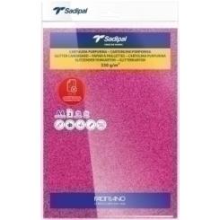 Cartulina Purpurina A4 Sadipal 330G Fucsia Paquete De 3