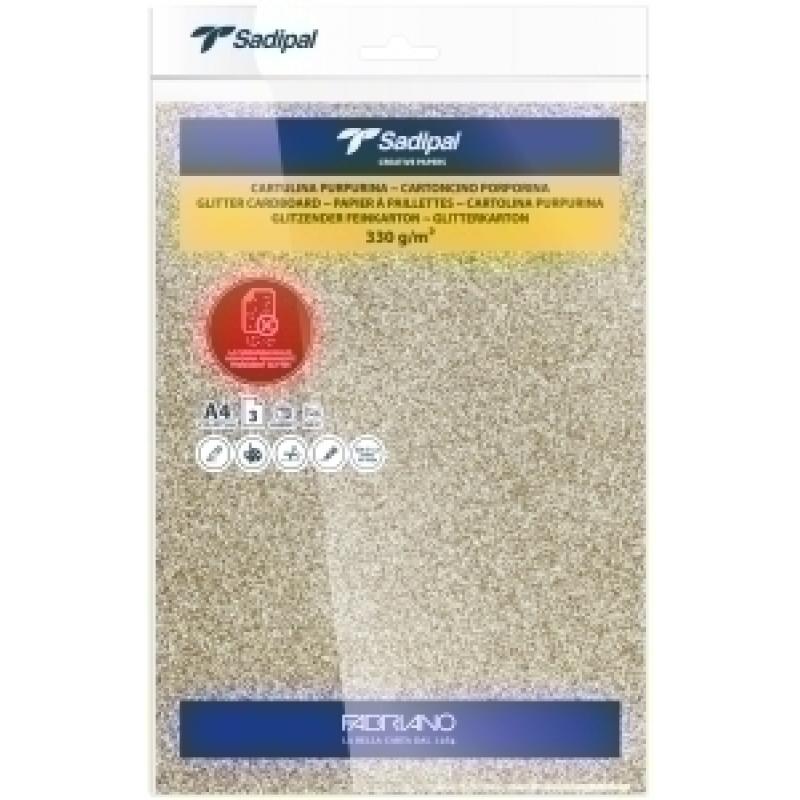 cartulina-purpurina-a4-sadipal-330g-oro-paquete-de-3