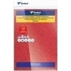 Cartulina Purpurina A4 Sadipal 330G Rojo Paquete De 3