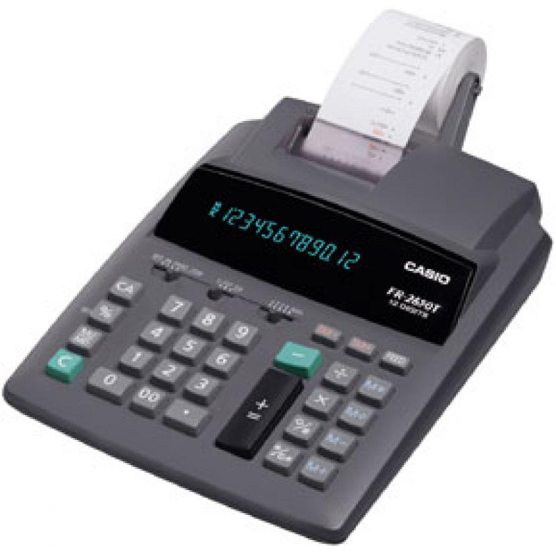 CASIO CALCULADORA DE OFICINA CON IMPRESORA BLANCA FR-2650