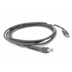 ZEBRA CBA-U21-S07ZBR cable de serie Negro 2,1 m USB EAS
