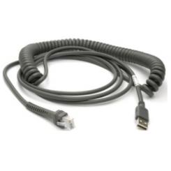 Zebra CBA-U29-C15ZBR cable USB 4,57 m USB 2.0 USB A Negro