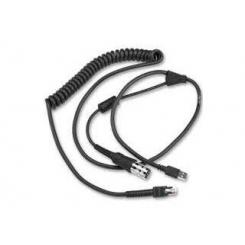 ZEBRA CBA-UF5-C09ZAR cable de serie Negro USB tipo A Mini-DIN (8-pin)