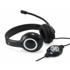Conceptronic CCHATSTARU2B auricular y casco Auriculares Alámbrico Diadema Llamadas/Música USB tipo A Negro, Rojo