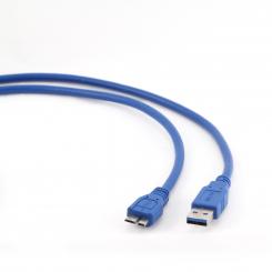 GEMBIRD CCP-mUSB3-AMBM-0.5M cable USB 0,5 m USB 3.2 Gen 1 (3.1 Gen 1) USB A Micro-USB B Azul