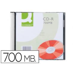 Cd-R Q-CONNECT Capacidad 700Mb Duracion 80Min Velocidad 52X Caja Slim