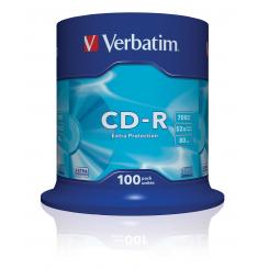 CD-R VERBATIM 700MB 48x Datalife extra Protection (Tarrina 100)