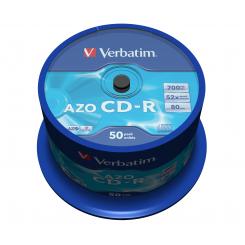 CD-R VERBATIM 700Mb 52X (Tarrina 50 unidades)