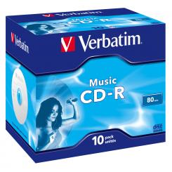 CD-R VERBATIM AUDIO 80m (Pack de 10 unidades)
