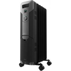 Cecotec Radiador Eléctrico de Aceite ReadyWarm 5000 Space Black. 5 Módulos Bajo Consumo 1000 W, 3 Niveles Ruedas
