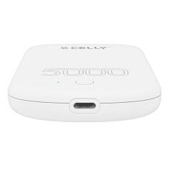 Celly MAGPB5000PROWH batería externa 5000 mAh Cargador inalámbrico Blanco