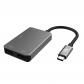 celly-prohub4in1sv-hub-de-interfaz-usb-20-type-c-gris