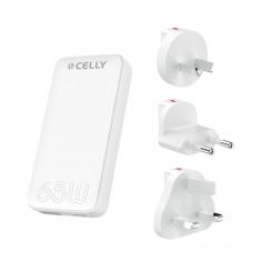 Celly TCTRAVELUNI65W cargador de batería USB