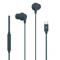 Celly UP1600TYPECBL auricular y casco Auriculares Alámbrico Dentro de oído Llamadas/Música USB Tipo C Azul