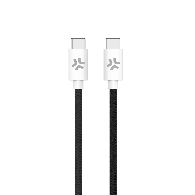 celly-usbcusbccottbk-cable-usb-15-m-usb-c-negro-blanco