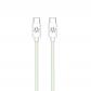 celly-usbcusbccottgn-cable-usb-15-m-usb-c-verde-blanco
